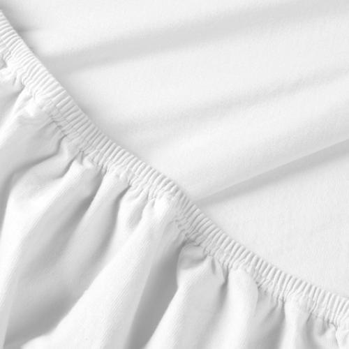 Billerbeck REBEKA pamut jersey gumis lepedő optikai fehér 180/200*200 cm